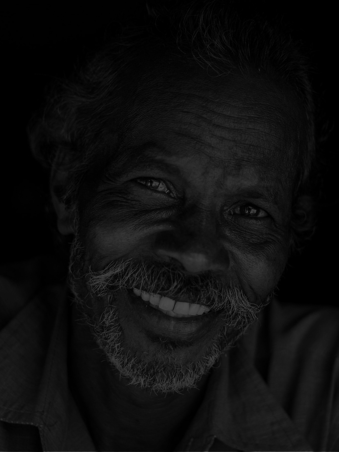 Sorriso real, sem sobreposição